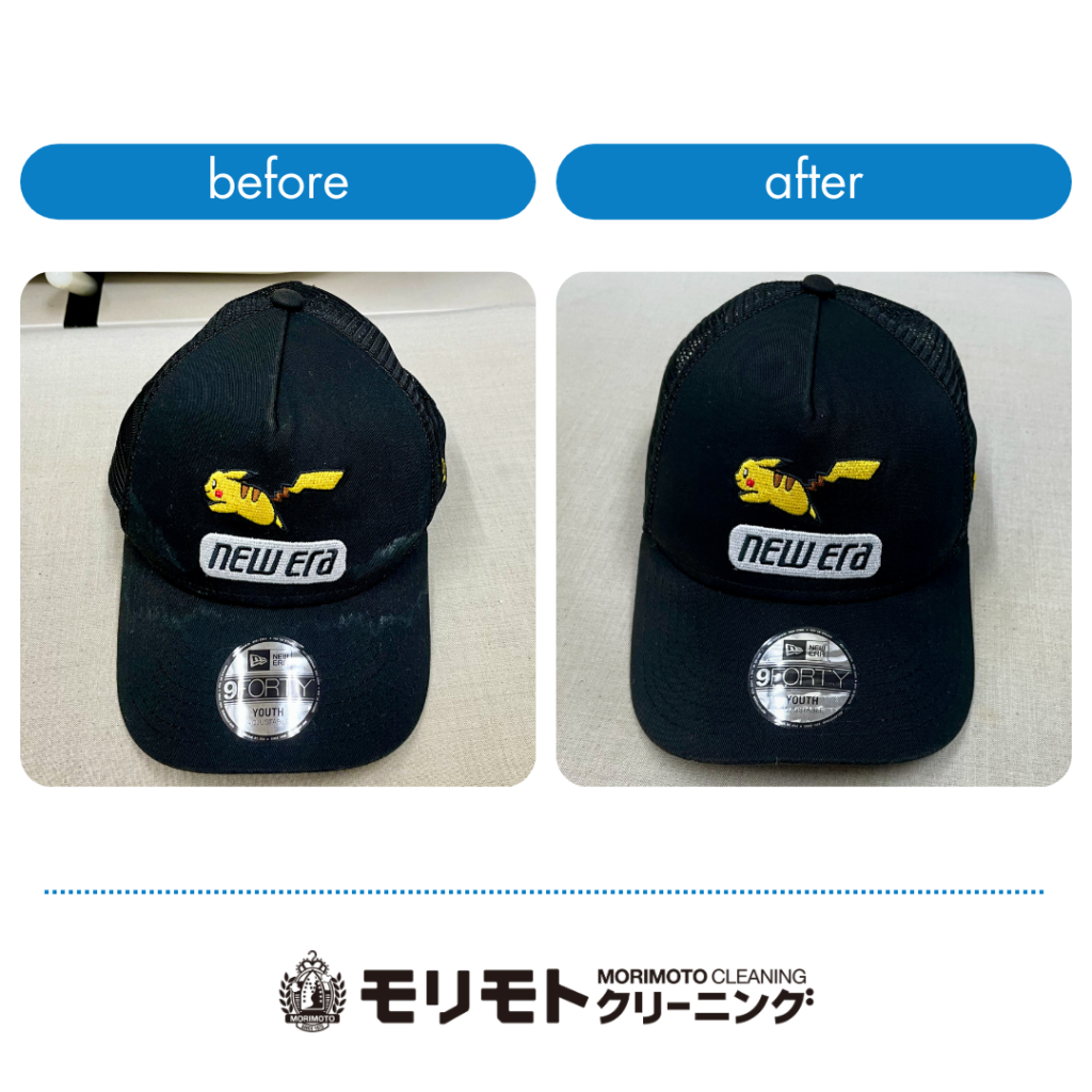 New Era ピカチュウ コラボキャップのクリーニング事例